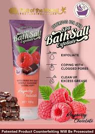 Superfood for Skin Spa Bath Salt Exfoliating Raspberry Chocolate 380g