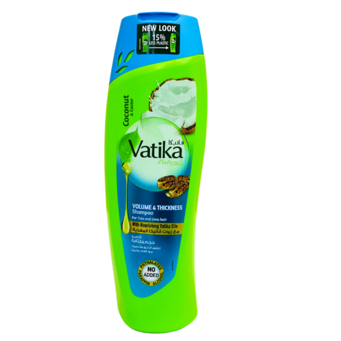 Vatika Coconut & Castor Volume And Thickness Shampoo - 400ml