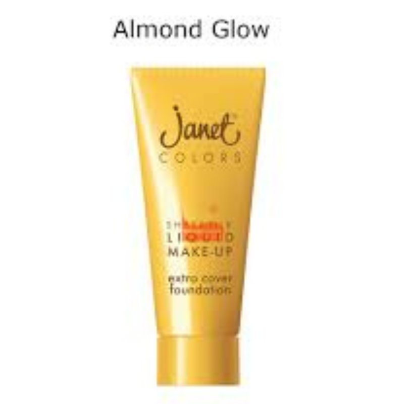 Janet Colors Sheersilk Liquid Makeup Extra Cover Foundation - Almond Glow 40ml - ShopXonline