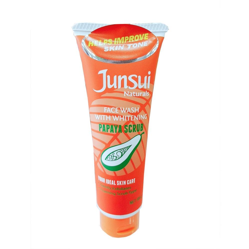 Junsui Papaya Whitening Face Wash With Scrub – 100g - ShopXonline