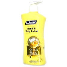 La Fresh Hand & Body Lotion Gold & Honey - 550ml - ShopXonline