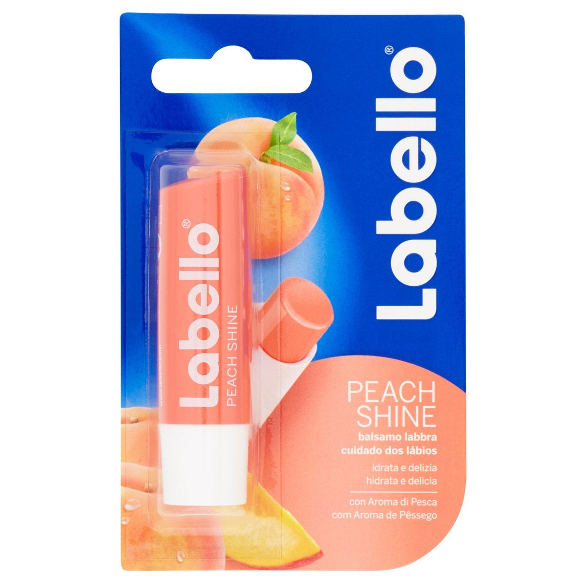 Labello Peach Shine Lip Balm - ShopXonline