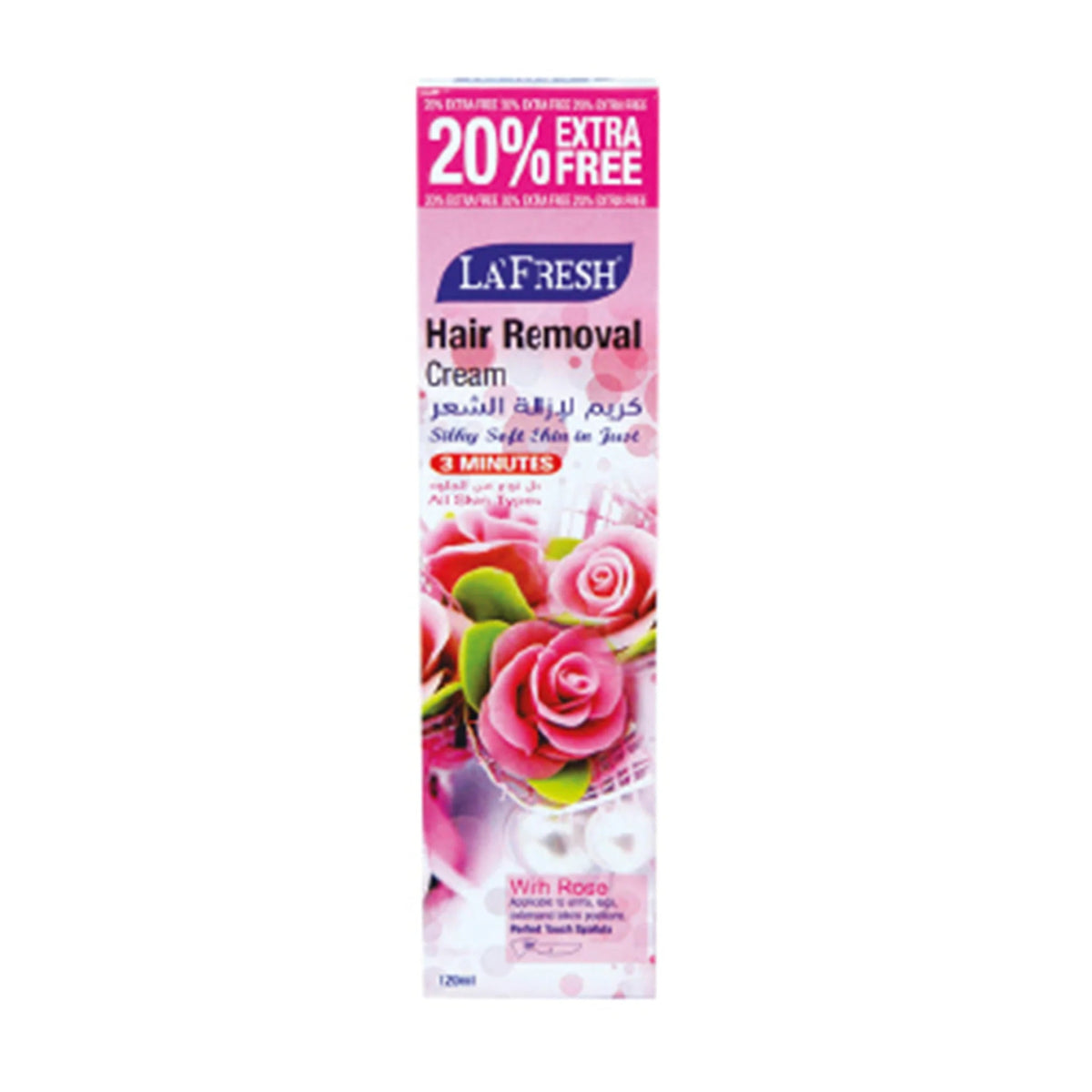 La'Fresh Hair Removal Cream with Rose 120ml - ShopXonline