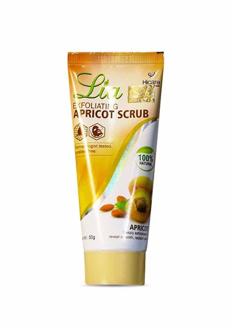 Lia Exfoliating Apricot Scrub - 50g - ShopXonline