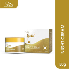 Lia Gold Fairness Night Cream - 50g - ShopXonline
