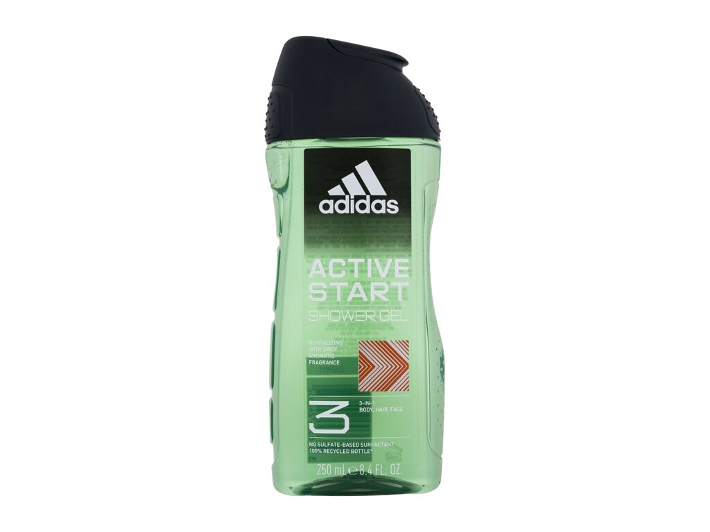 Active Start Shower Gel 3-In-1 by Adidas for Men Shower Gel 250ml
