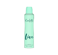 CONFETTI LIVE Deodorant Body Spray = 250 ml