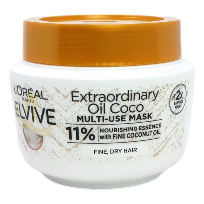 L'Oreal Elvive Mask Pot 300ml Extra Coconut Oil - ShopXonline