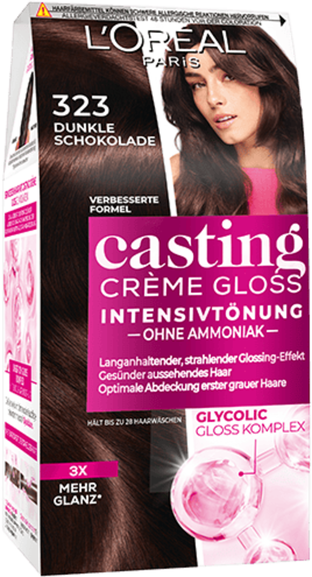 L'ORÉAL  Crème Gloss 323 Dark Dunkle Schokolade Tint
