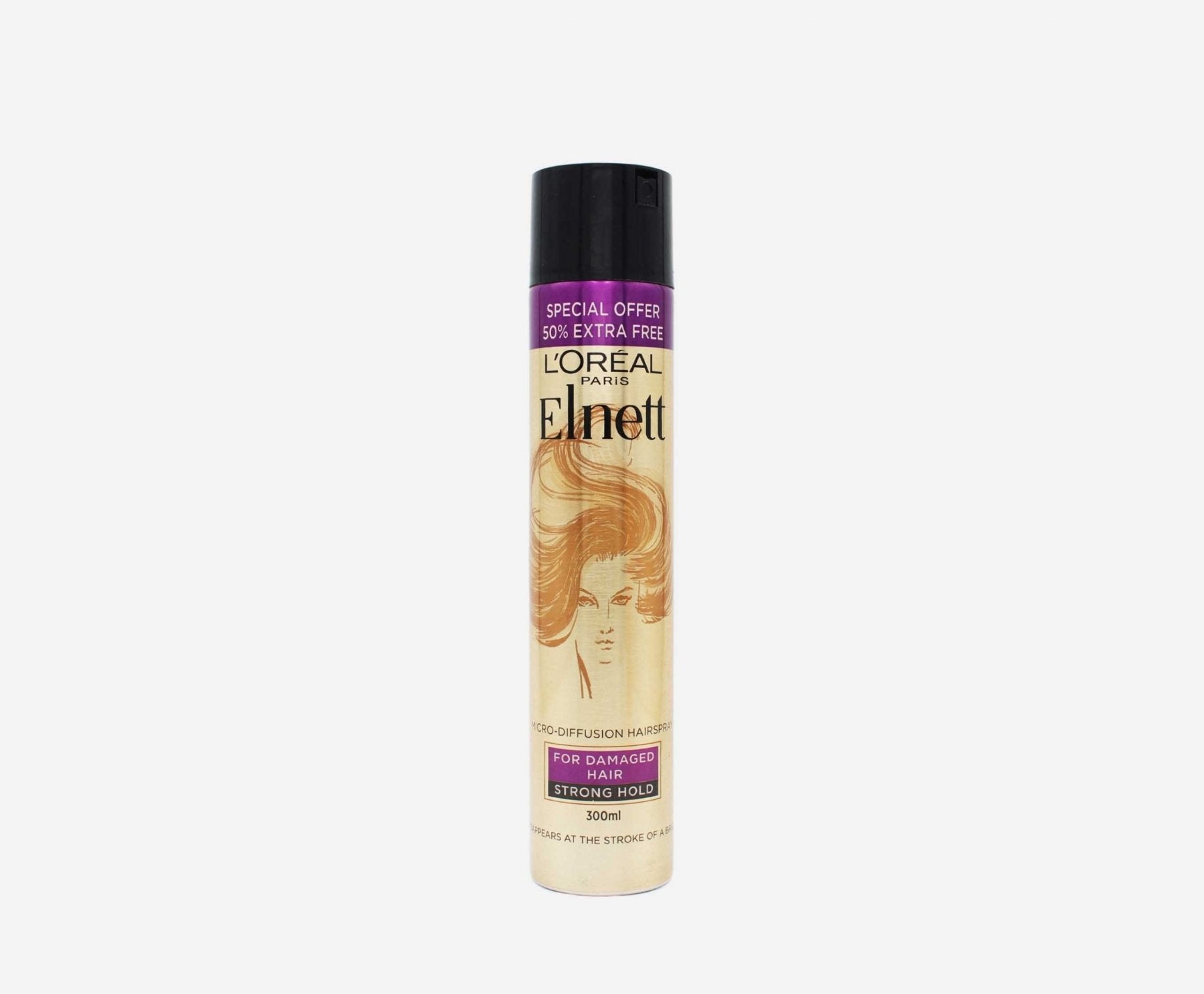 Loreal Paris Elnett For Damaged Hair Strong Hold 300ml - ShopXonline