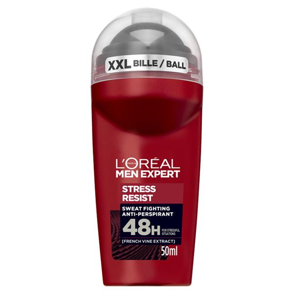 L'Oreal Paris Men Expert Stress Resist Roll - On Deodorant 48h, 50ml - ShopXonline