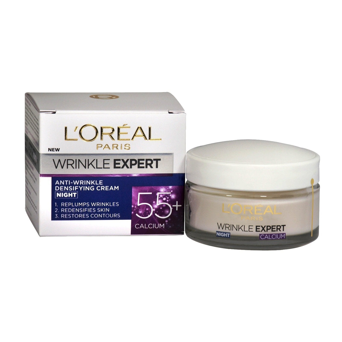 Loreal Wrinkle Expert Night Cream 55+ Calcium - 50ml - ShopXonline