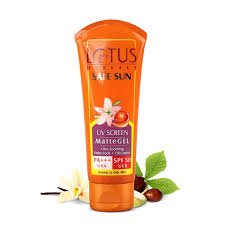 Lotus Herbal Safe Sun UV Screen Matte Gel SPF 50 100g - ShopXonline