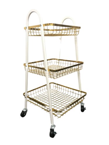 Luxury Mobile Cart Net - Gold - SHR043 - ShopXonline