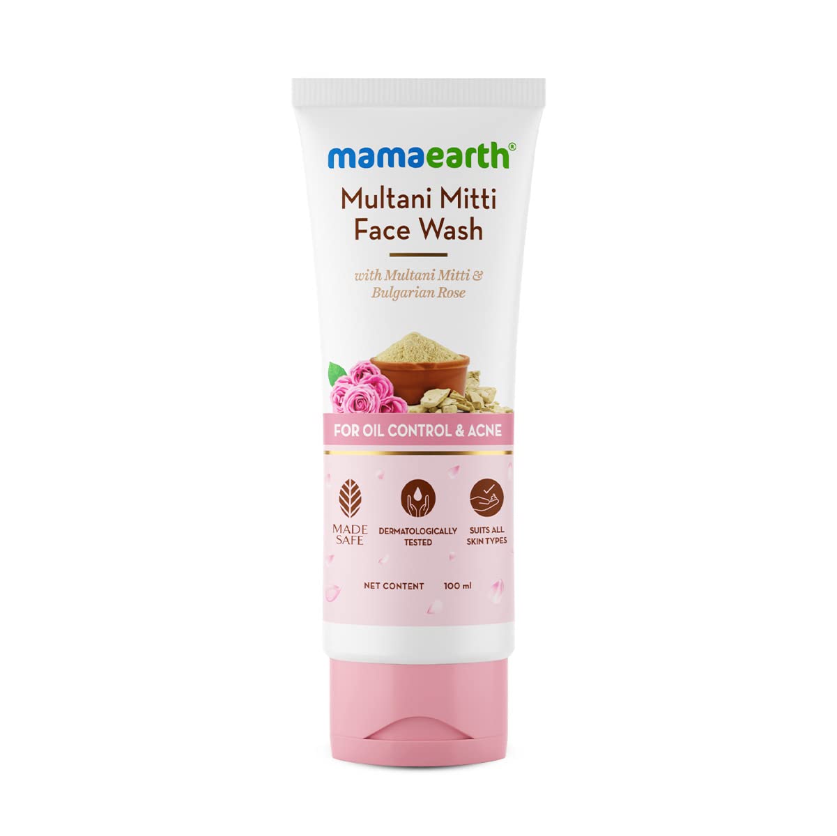 Mama Earth Multani Mitti Face Wash - 100ml - ShopXonline