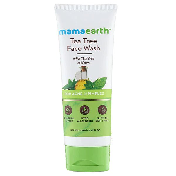 Mama Earth Tea Tree Face Wash - 100ml - ShopXonline