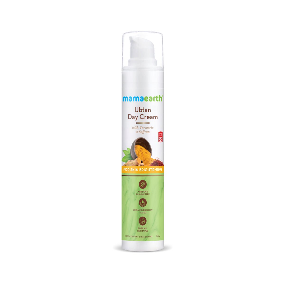 Mama Earth Ubtan Day Cream - 50g - ShopXonline