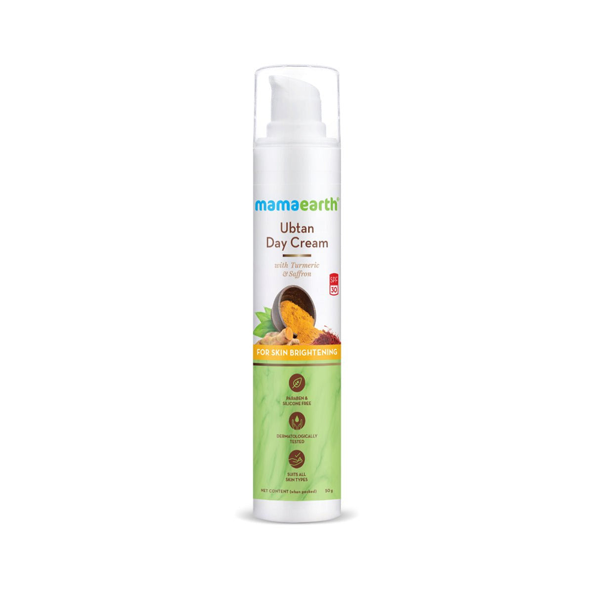 Mama Earth Ubtan Day Cream - 50g - ShopXonline