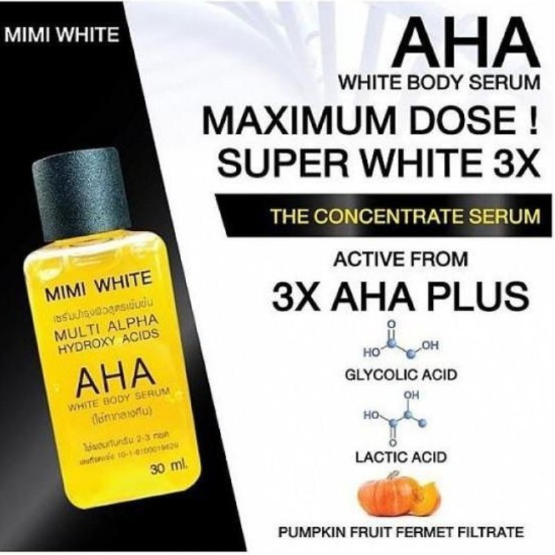 Mimi White Multi Alpha AHA White Body Serum 30ml - ShopXonline