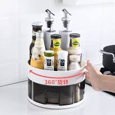 Multifunctional Revolving Kitchen Storage Rack - ShopXonline