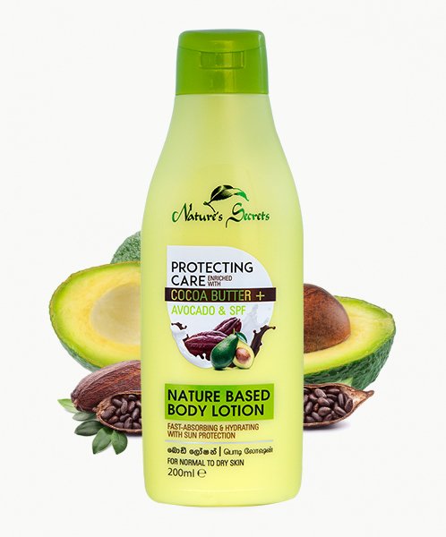 Nature's Secrets Cocoa Butter + Avocado & SPF Nature Based Body Lotion - 200ml - ShopXonline