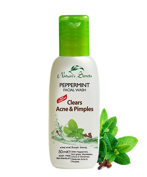 Nature's Secrets Peppermint Facial Wash - 50ml - ShopXonline