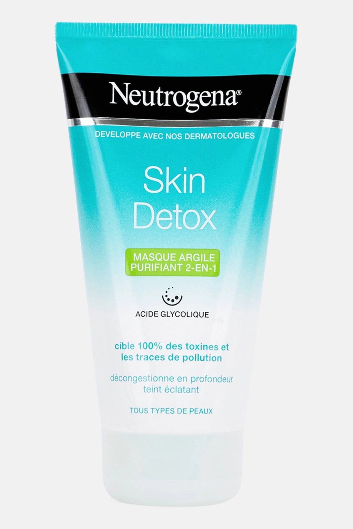 Neutrogena skin detox purifying clay mask 2 in 1 150 ml - ShopXonline