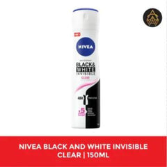 Nivea Black And White Invisible Clear Anti - Perspirant Deodorant Spray - 150ml - ShopXonline
