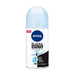 Nivea Black & White Invisible Fresh Deodorant Roll On - 50 ml - ShopXonline