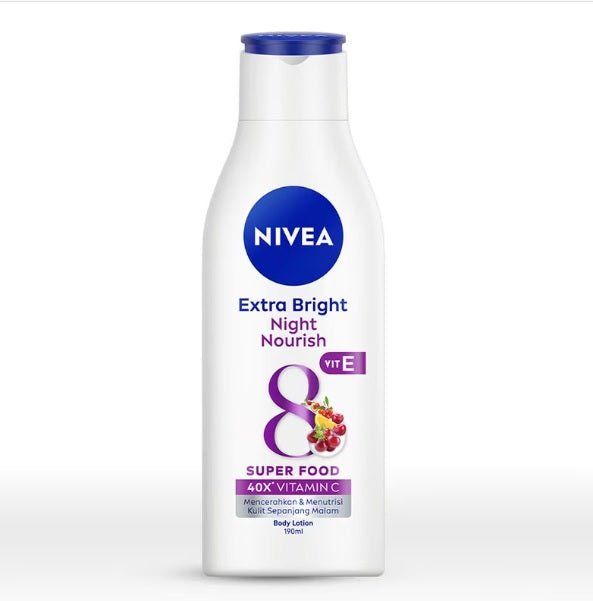 Nivea Body Lotion Extra Bright Night Nourish 190mL - ShopXonline