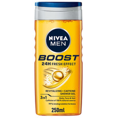 Nivea Men 3 in 1 Boost Shower Gel - 250 ml - ShopXonline