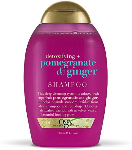 OGX detoxifying+ Pomegranate & Ginger Shampoo 385ml - ShopXonline