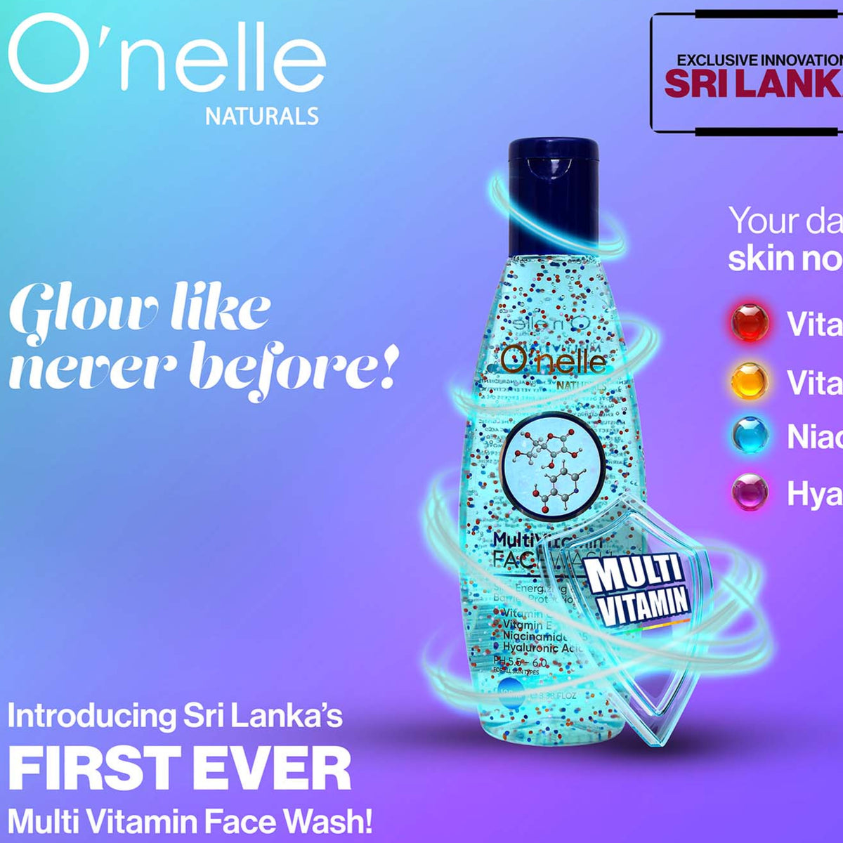 O'nelle Naturals Multivitamin Face Wash 100ml
