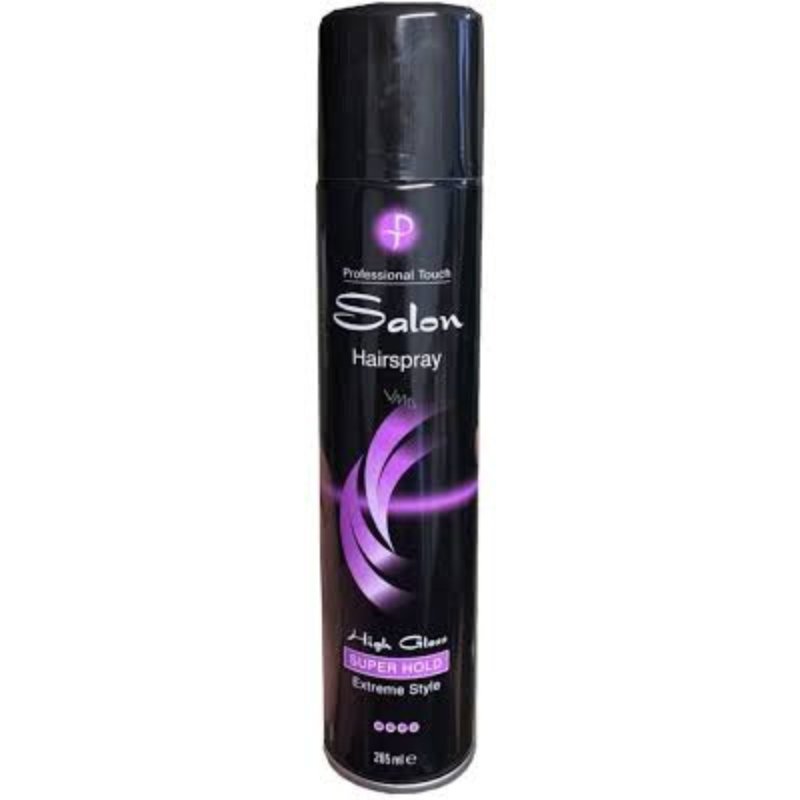 P Salon High Gloss Super Hold Extreme Styling Hair Spray 265ml - ShopXonline