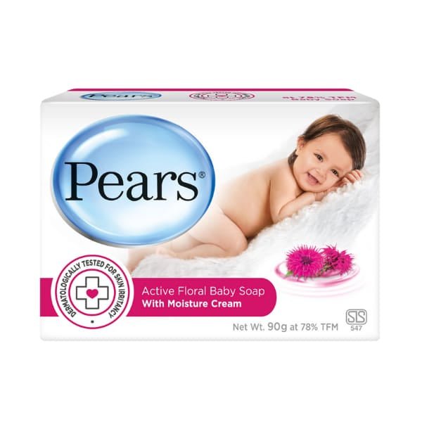 Pears Active Floral Baby Soap 90G - ShopXonline