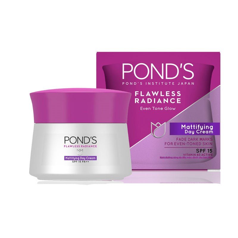 Ponds Flawless Radiance Even Tone Glow Mattifying Day Cream - 50g - ShopXonline