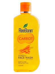 ReeBonn Carrot Herbal Face Wash - 120ml - ShopXonline