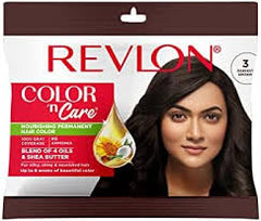 Revlon Color N Care Nourishing Permanent Hair Color 3 Natural Darkest Brown - 30ml - ShopXonline