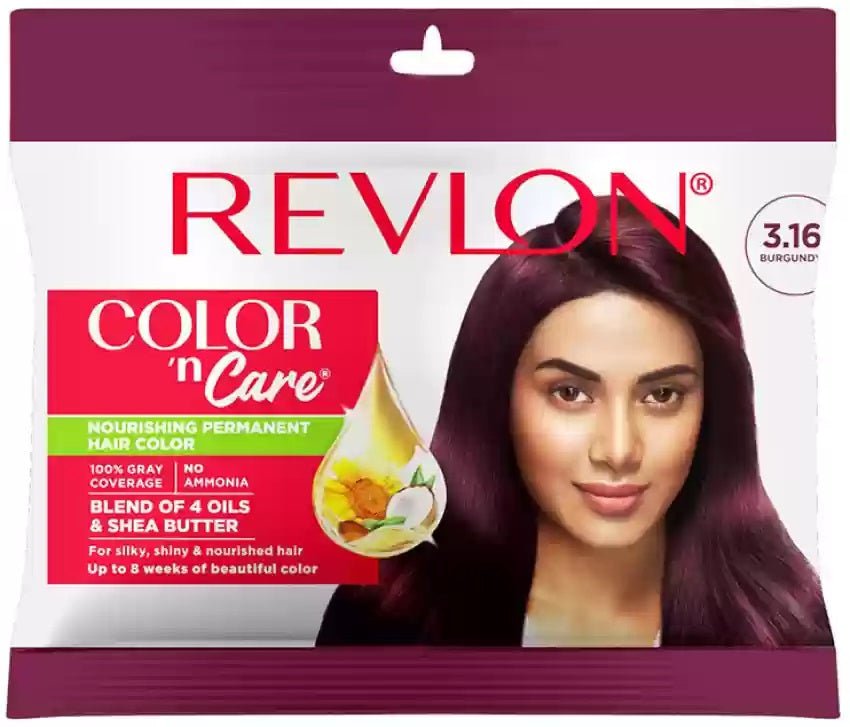 Revlon Color N Care Nourishing Permanent Hair Color 3.16 Burgundy - 30ml - ShopXonline