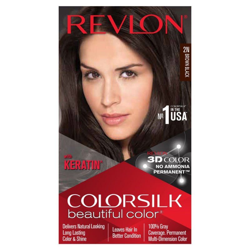 Revlon Colorsilk Beautiful Color 2N Brown Black - ShopXonline