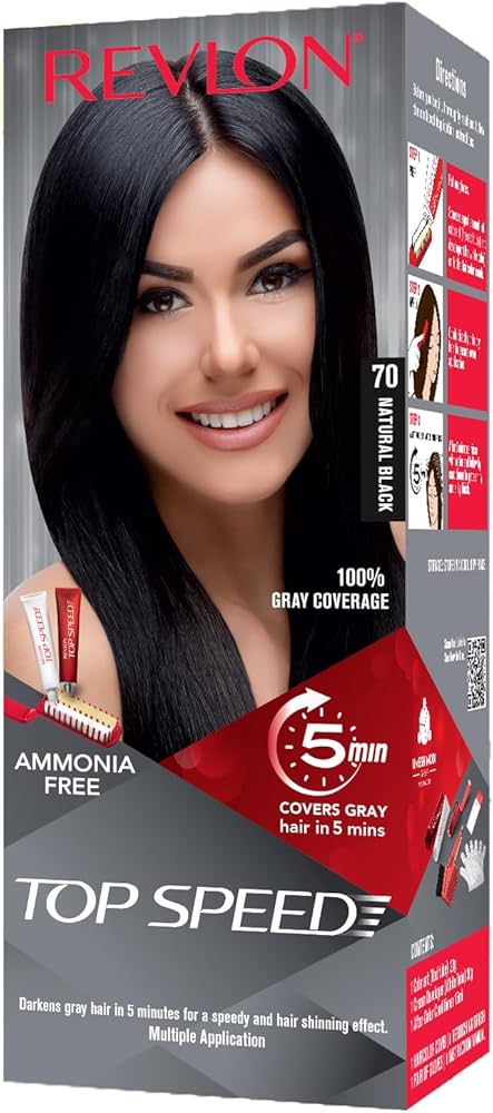 Revlon Natural Black 70 Top Speed Hair Color - ShopXonline