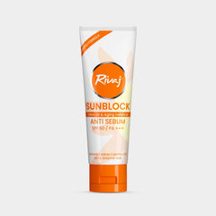 Rivaj UK Sun Block Anti Sebum SPF 60 40 ML - ShopXonline