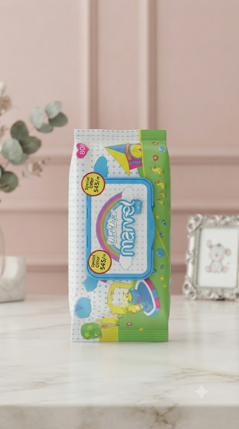 Marvel Baby Wet Wipes -80 Wipes