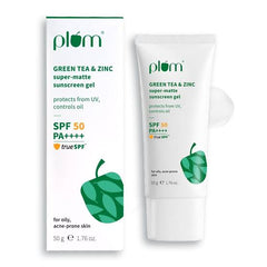 Plum Green Tea & Zinc Sunscree Gel 50g