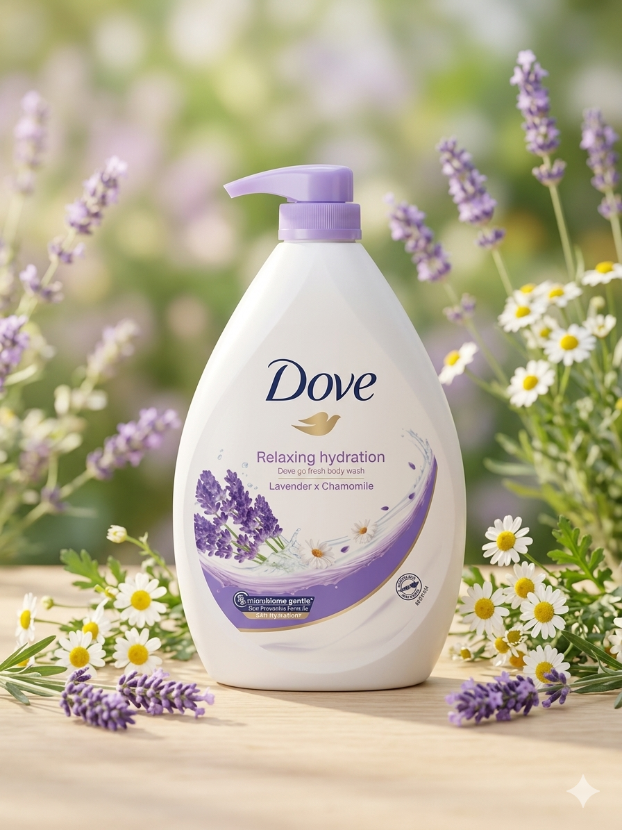 Dove Relaxing Hydration Body Wash 1L