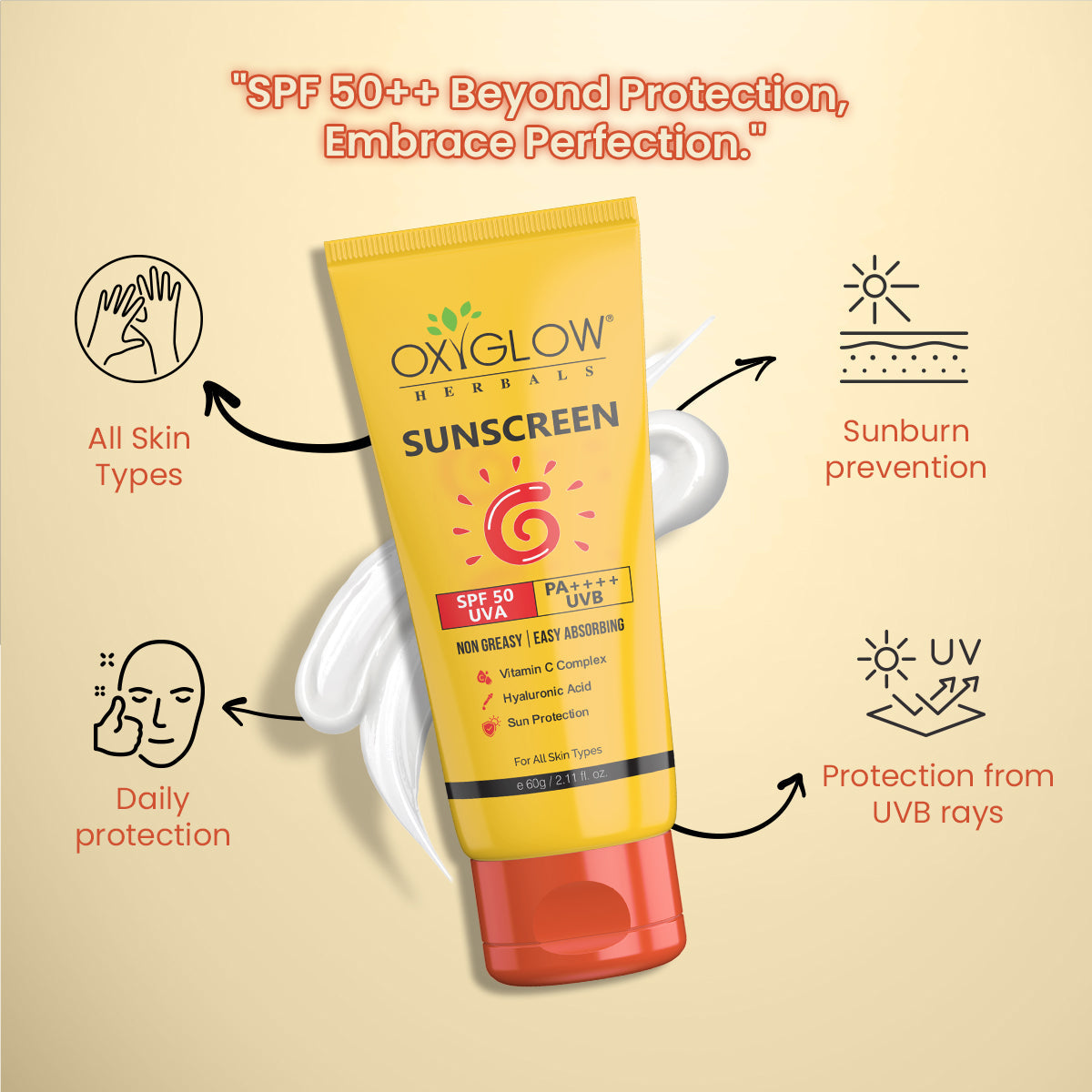 Oxyglow Sunscreen SPF 50 (60g)