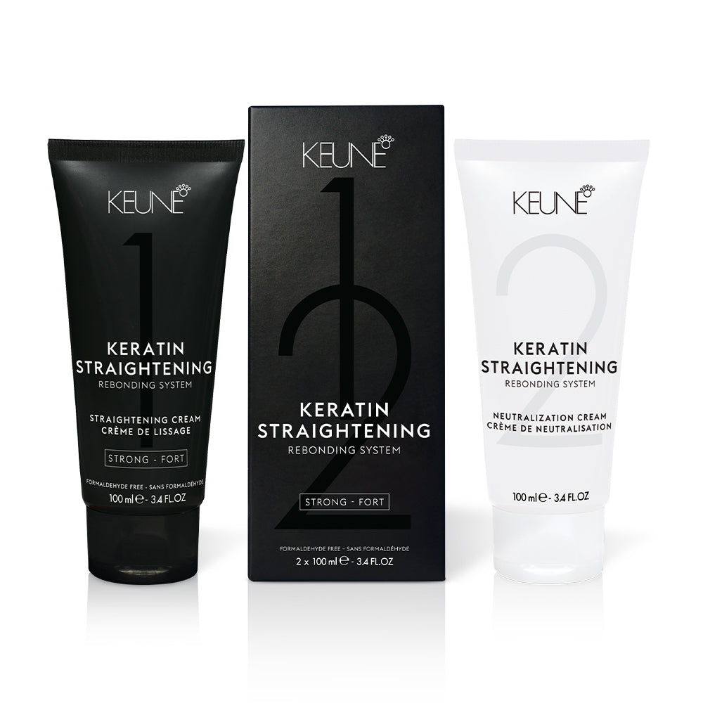 Keune Keratin Straightening Rebonding System - 100mlx2 ( Strong Fort )