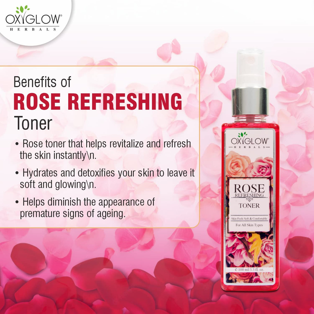 Oxyglow Rose Toner 100ml