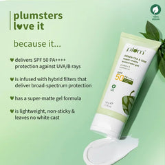 Plum Green Tea & Zinc Sunscree Gel 50g