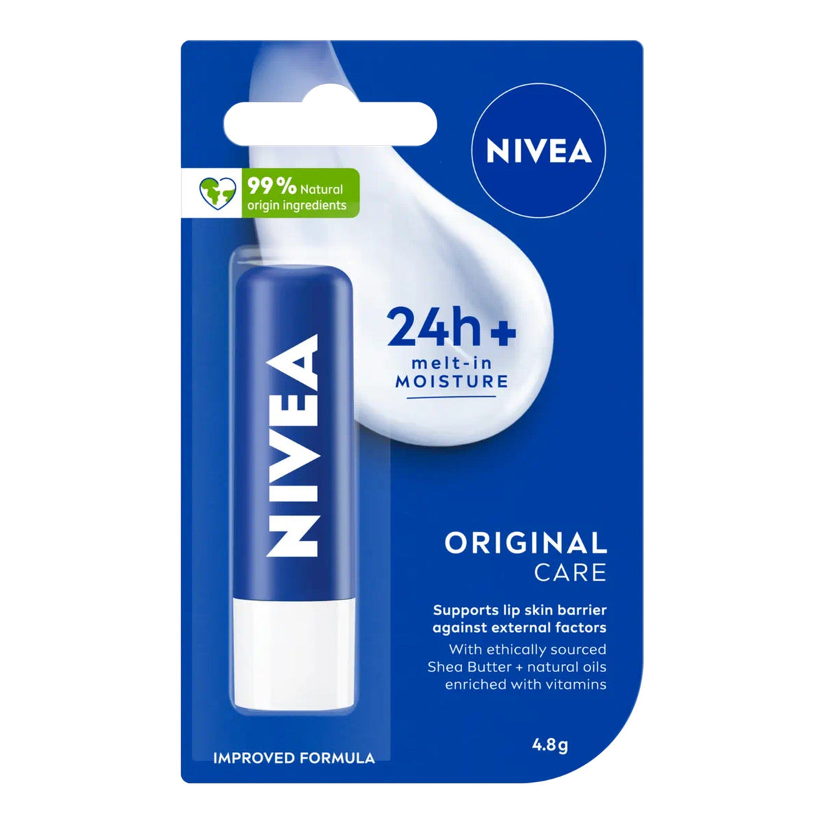 Nivea 24h+ Moisture Original Care Lip Balm